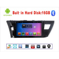 Android System Car GPS DVD para Toyota Corolla 10.1 polegadas Touch Screen com Bluetooth / TV / MP4